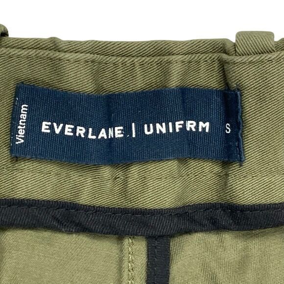 Everlane Uniform Utility Shorts Sz S Olive Green Elastic Waist Stretchy Summer - Picture 11 of 14